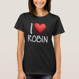 Camiseta Adoro Robin Name Menina Personalizada Amiga H