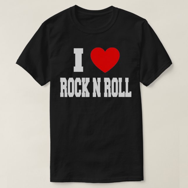 Camiseta Adoro Rock N Roll (Frente do Design)