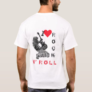 Camiseta Adoro Rock N' Roll - Jogador De Violão - Rock N'