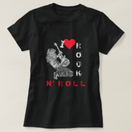 Camiseta Adoro Rock N' Roll - Jogador De Violão - Rock N' R