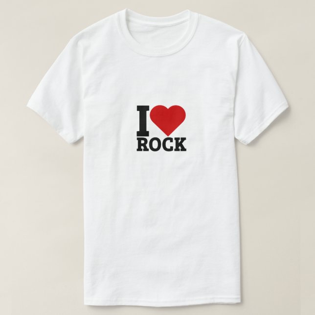 Camiseta Adoro Rock - Rock Lover (Frente do Design)
