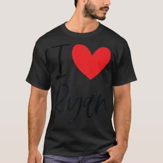 Camiseta Adoro Ryan Name Heart Personalised Men Cara BFF Fr