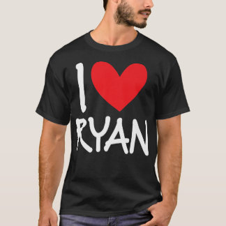 Camiseta Adoro Ryan Name Personalizado Men Cara BFF Amigo H