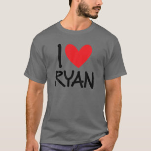 Camiseta Adoro Ryan Name Personalizado Men Cara BFF Amigo H