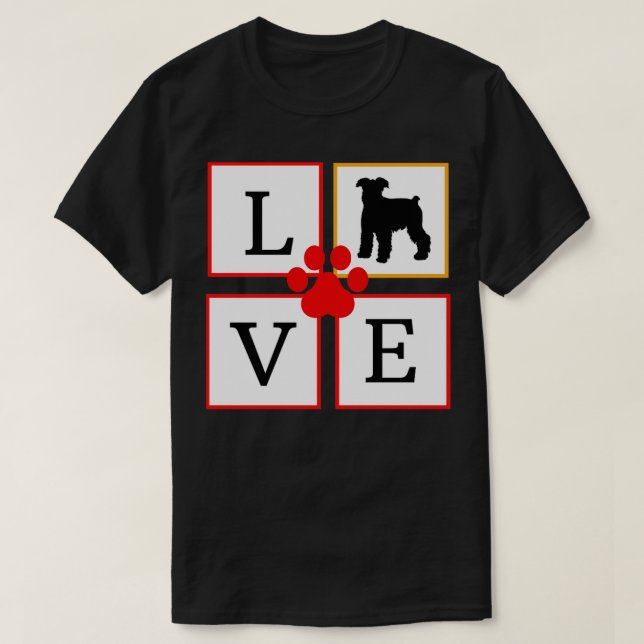 Camiseta Adoro Schnauzers (Frente do Design)