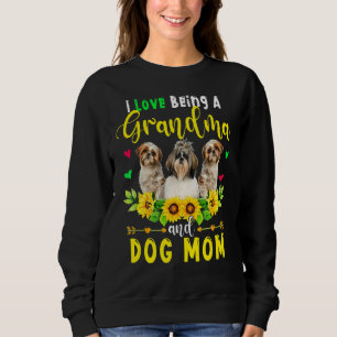 Camiseta Adoro Ser Avó E Cachorro Mãe Cute Shih Tzu S