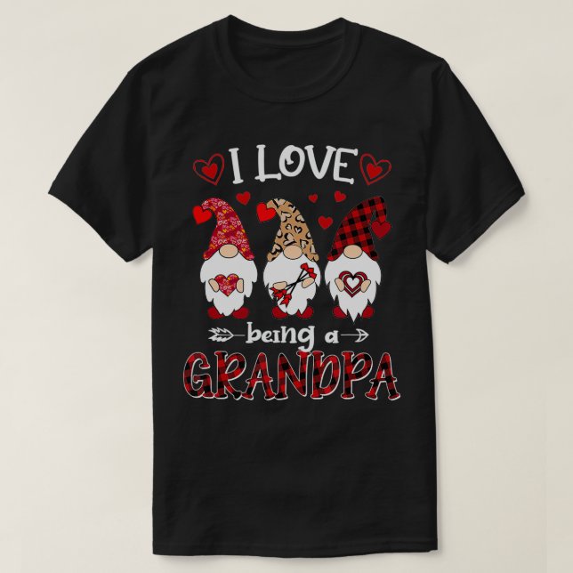 Camiseta Adoro Ser Avô Feliz Dia dos Namorados Gnomo (Frente do Design)
