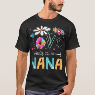 Camiseta Adoro ser chamada de Nana Daisy Sunflower Mads