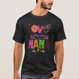 Camiseta Adoro ser chamada de Nana Sunflower Cute Madre D