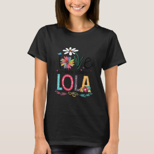 Camiseta Adoro Ser Chamada Lola Sunflower Shirt 