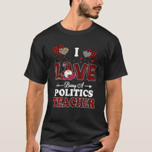 Camiseta Adoro Ser Dia de os namorados De Professores Polí
