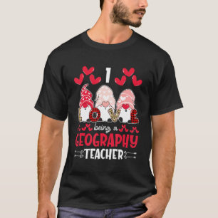 Camiseta Adoro Ser Dias de os namorados De Professores Geog