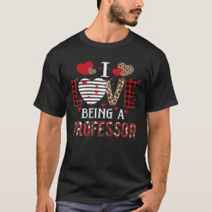 Camiseta Adoro Ser Professor Red Xadrez Hearts Valentin