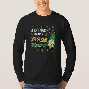 Camiseta Adoro Ser Professora Do 3º Grau Gnomo St Patricks