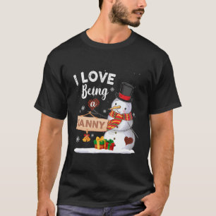 Camiseta Adoro Ser Um Presente De Natal Da Família Snowman.