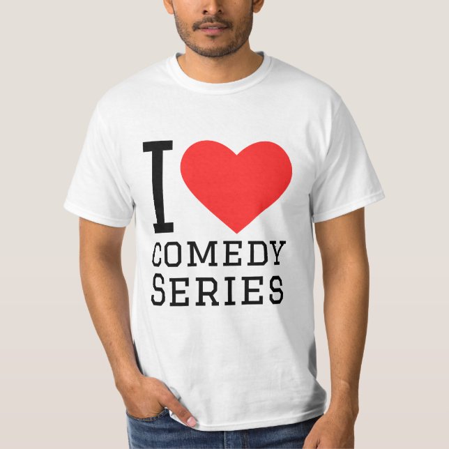 Camiseta Adoro séries de comédia (Frente)