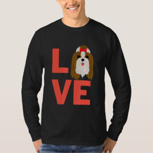 Camiseta Adoro Shih Tzu Dog Puppy Pet Proprietário E Animal