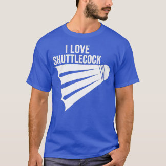 Camiseta Adoro Shuttlecock Engraçado Badminton1