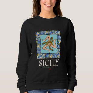 Camiseta Adoro Sicília, Sicília Itália Ilustração Gráfico D