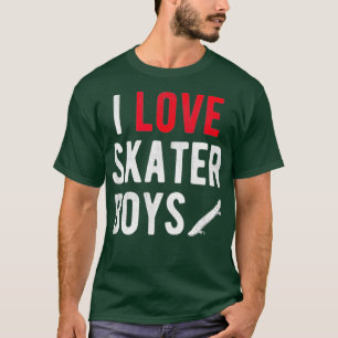 Camiseta Adoro Skater Boys I Heart Skater Boys para Skatebo