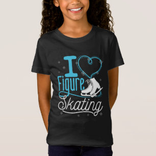 Camiseta Adoro Skating Heart Figure