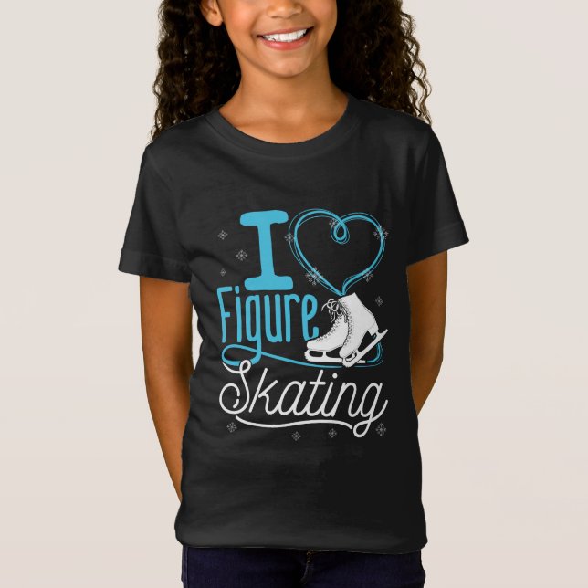 Camiseta Adoro Skating Heart Figure (Frente)