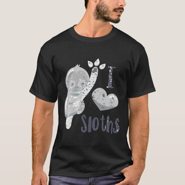 Camiseta Adoro Sloth Splatter 1 (Frente)