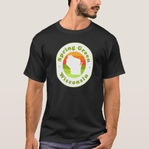Camiseta Adoro Souvenir de Wi-Fi Primavera Green Wisconsin