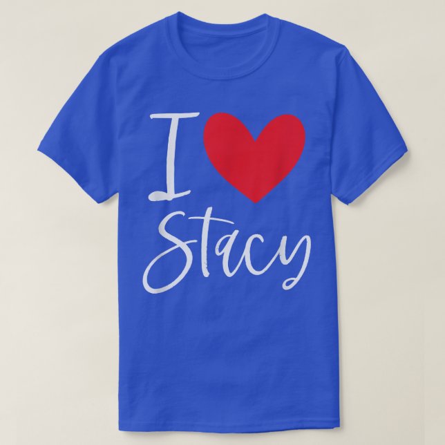 Camiseta Adoro Stacy Name Personalised Girl Woman BFF Frie (Frente do Design)