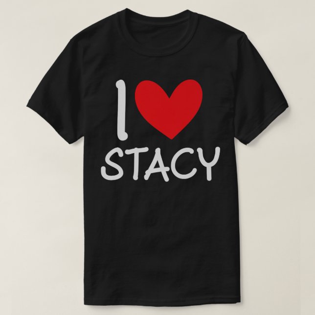 Camiseta Adoro Stacy Name Personalised Girl Woman BFF Frie (Frente do Design)