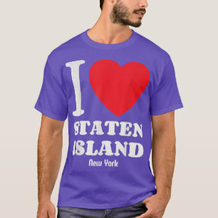 Camiseta Adoro Staten Island Newyork Lover Distresse