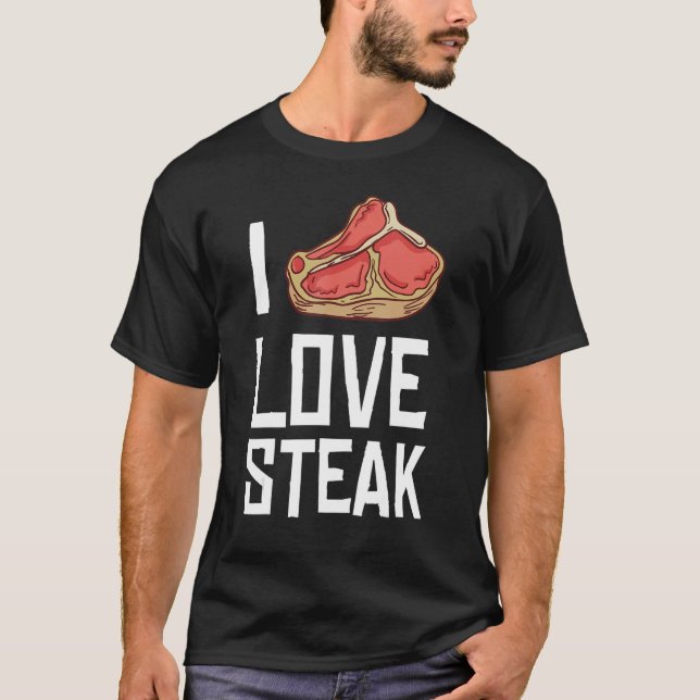 Camiseta Adoro Steak Gift Ribeye House 1 (Frente)