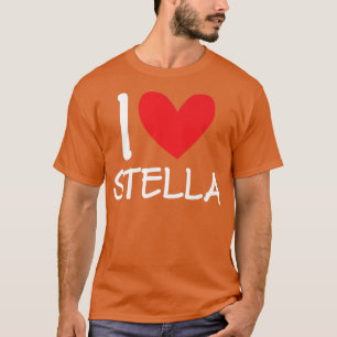 Camiseta Adoro Stella Name Personalizado Menina Mulher Bff 