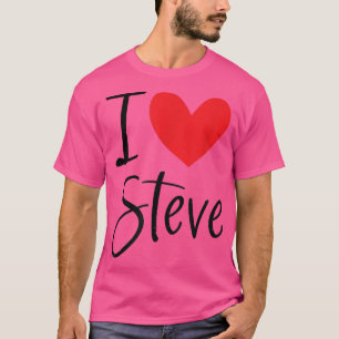 Camiseta Adoro Steve Name Heart Personalised Men Cara BFF F