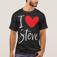Adoro Steve Name Personalizado Boy Man BFF Amigo