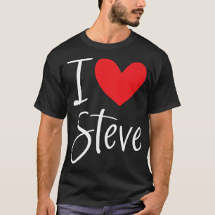 Camiseta Adoro Steve Name Personalizado Boy Man BFF Amigo