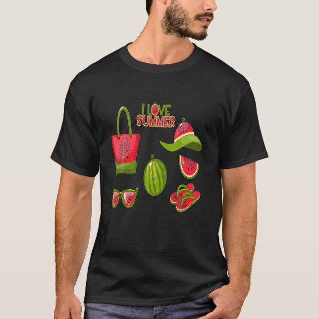 Camiseta Adoro Summer Watermelon Beach (Frente)