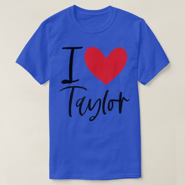 Camiseta Adoro Taylor Nome Menina Personalizada Mulher BFF  (Frente do Design)