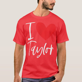 Camiseta Adoro Taylor Nome Menina Personalizada Mulher BFF 
