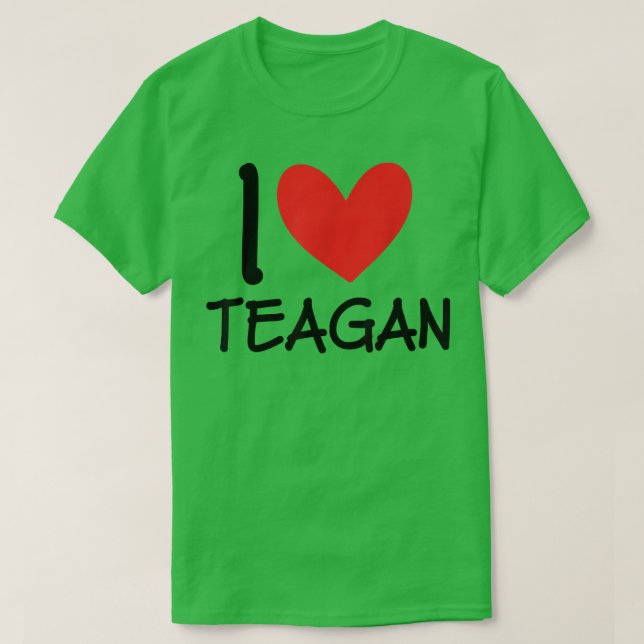Camiseta Adoro Teagan Name Personalan Girl Woman BFF Fri (Frente do Design)