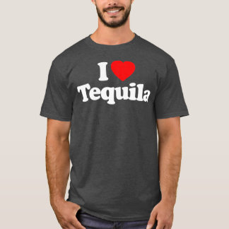 Camiseta Adoro Tequila Heart Engraçado