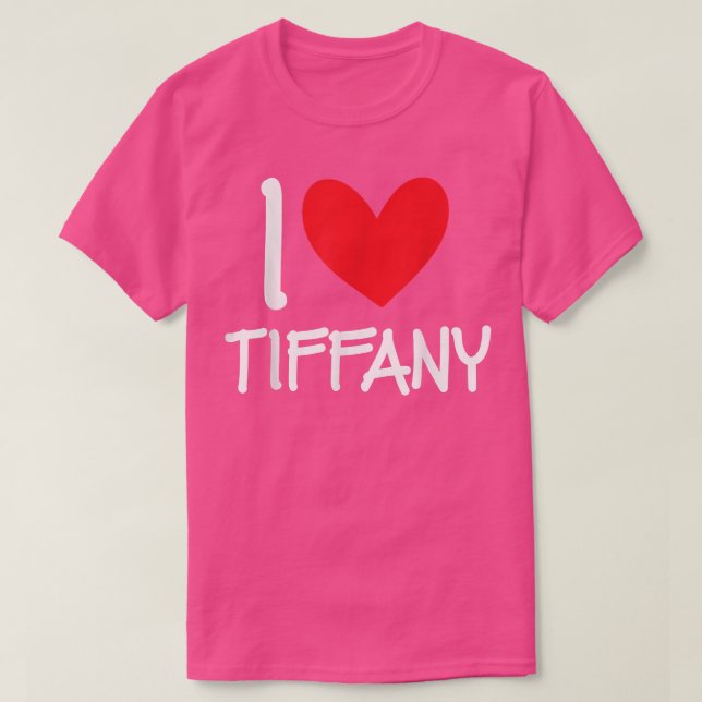 Camiseta Adoro Tiffany Name Personalan Girl Woman BFF Fr (Frente do Design)