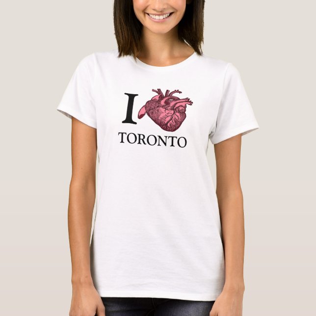 Camiseta Adoro Toronto, que corrija anatomicamente (Frente)