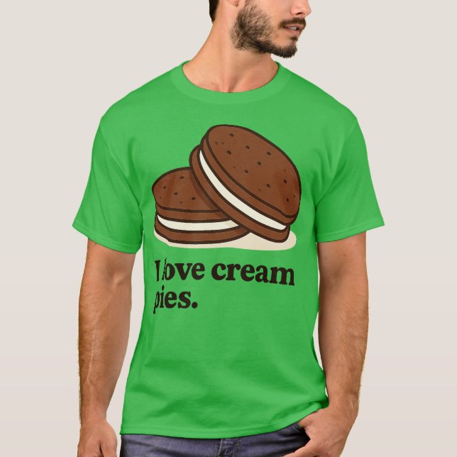 Camiseta Adoro tortas de creme (Frente)