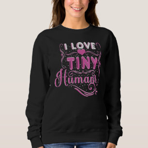 Camiseta Adoro Trabalho Humano Pequeno E Enfermeira De Part