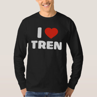 Camiseta Adoro Tren I Heart Tren Bodybuilder