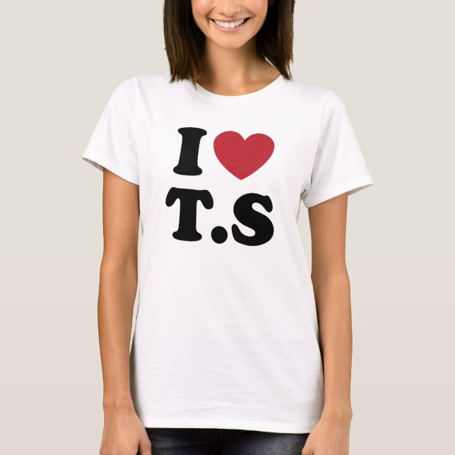 Camiseta Adoro Ts I Heart T.S (Frente)
