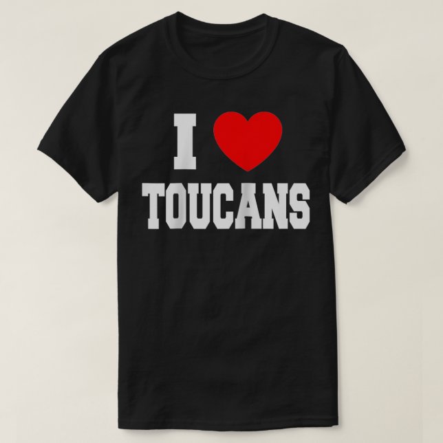 Camiseta Adoro tucanos (Frente do Design)