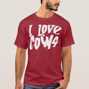Camiseta Adoro vacas Fazendo Fazenda de Vaca