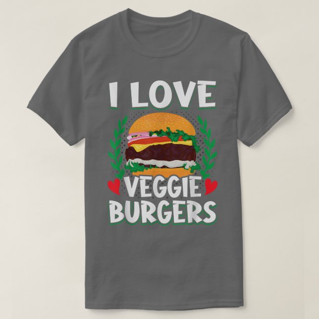 Camiseta Adoro Veggie Burgers Vegetariana Vegan Plant Burge (Frente do Design)